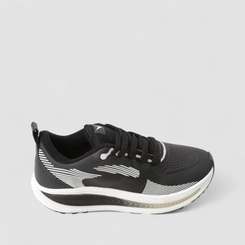 Tênis Esportivo Feminino Vertus Texturizado Preto