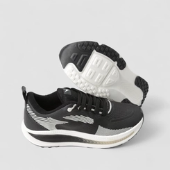 Tênis Esportivo Feminino Vertus Texturizado Preto