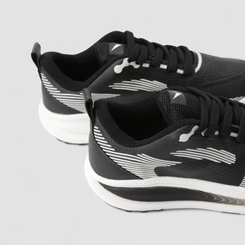 Tênis Esportivo Feminino Vertus Texturizado Preto