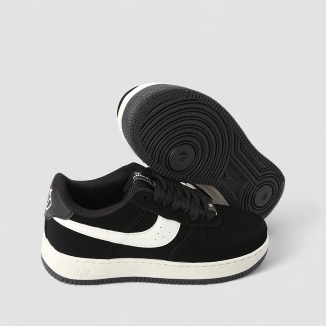 Tênis Casual Feminino Vanscy Nobuck Preto