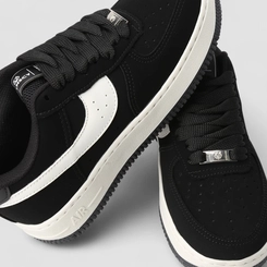 Tênis Casual Feminino Vanscy Nobuck Preto