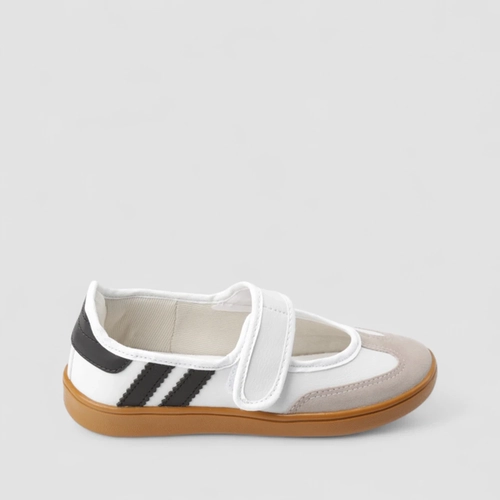 Tênis Casual Feminino Gabriela Boneca Listras Branco