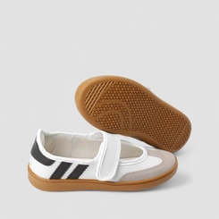 Tênis Casual Feminino Gabriela Boneca Listras Branco