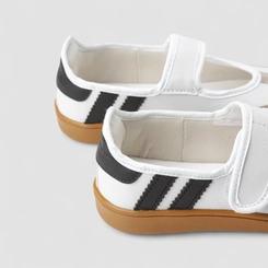 Tênis Casual Feminino Gabriela Boneca Listras Branco