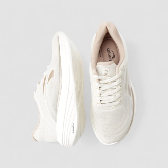 Tênis Esportivo Feminino Kolosh Mesh Bege