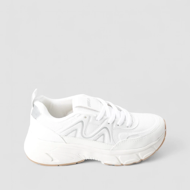 Tênis Chunky Feminino Gabriela Mesh Branco