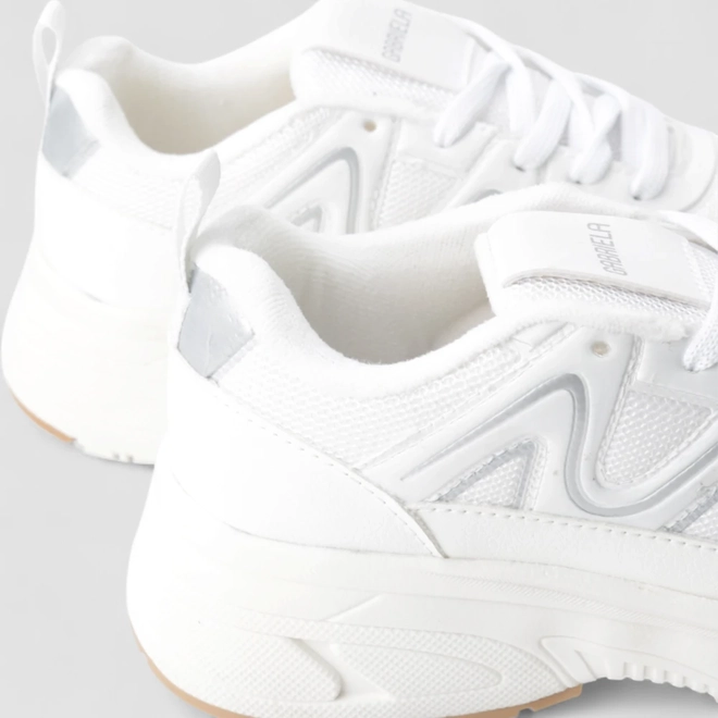 Tênis Chunky Feminino Gabriela Mesh Branco