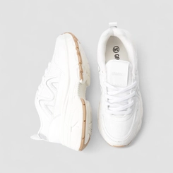 Tênis Chunky Feminino Gabriela Mesh Branco