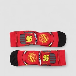 Meia Infantil Lupo Relâmpago McQueen 30-36 Vermelha