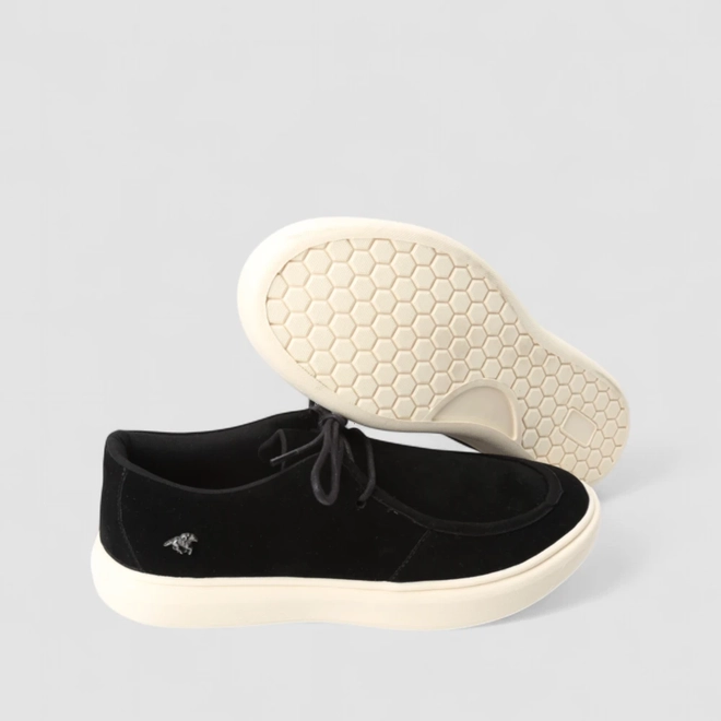 Tênis Casual Masculino Polo Go Camurça Preto