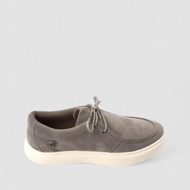 Tênis Casual Masculino Polo Go Camurça Cinza