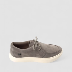Tênis Casual Masculino Polo Go Camurça Cinza