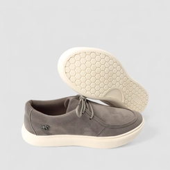 Tênis Casual Masculino Polo Go Camurça Cinza
