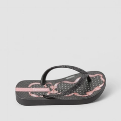 Chinelo Infantil Ipanema Laços Glitter Preto