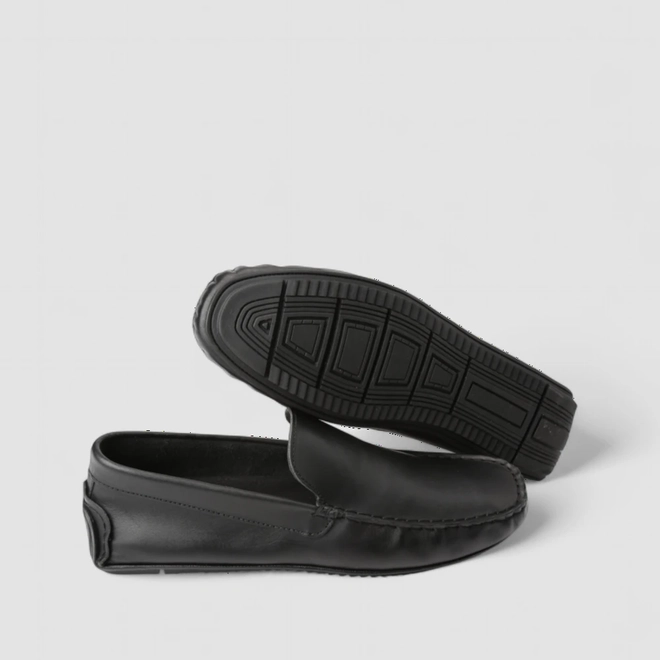 Mocassim Masculino Woche Couro Preto