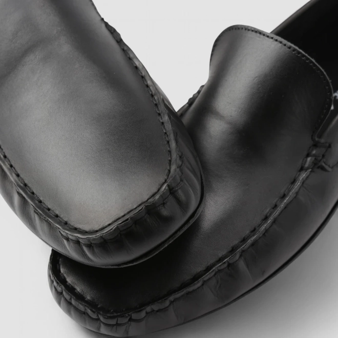 Mocassim Masculino Woche Couro Preto