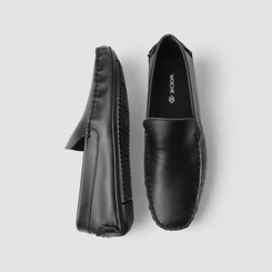 Mocassim Masculino Woche Couro Preto