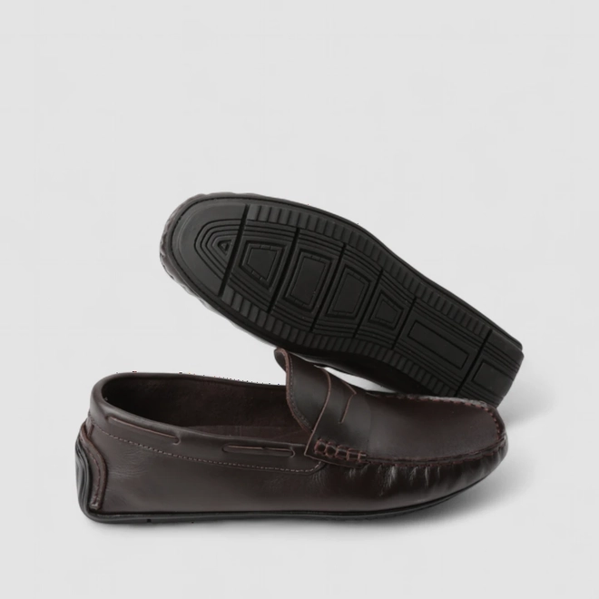 Mocassim Masculino Woche Couro Marrom