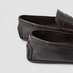 Mocassim Masculino Woche Couro Marrom
