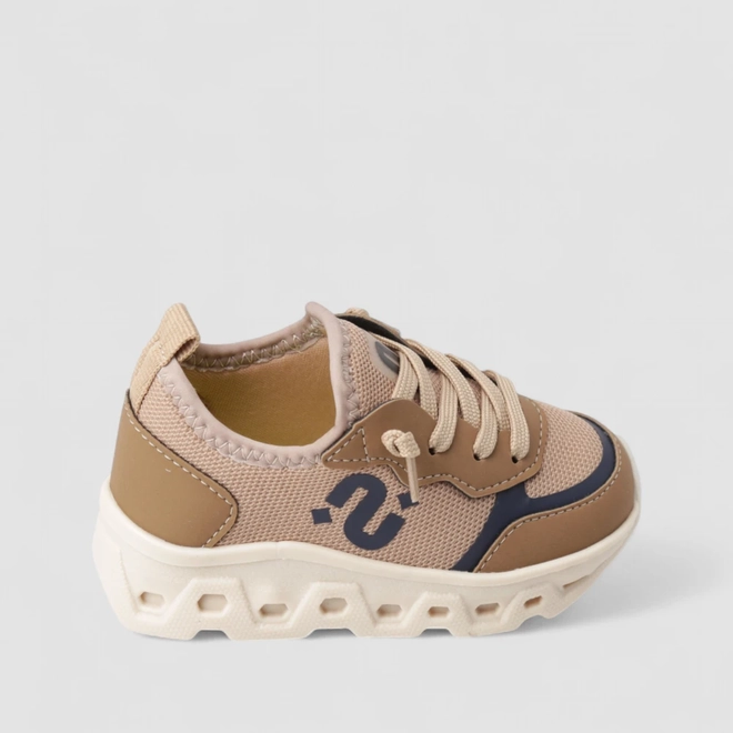 Tênis Casual Infantil Novopé Mesh Caramelo