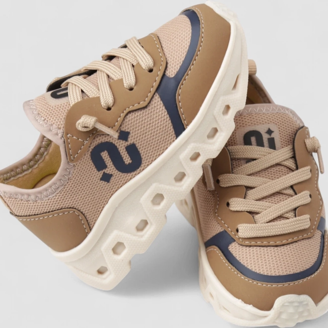 Tênis Casual Infantil Novopé Mesh Caramelo