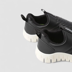 Slip On Infantil Novopé Pesponto Preto