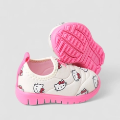 Slip On Bebê Novopé Hello Kitty Bege & Rosa