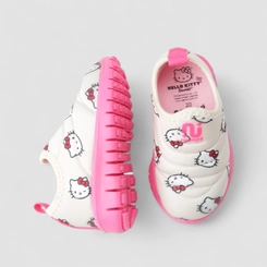 Slip On Bebê Novopé Hello Kitty Bege & Rosa