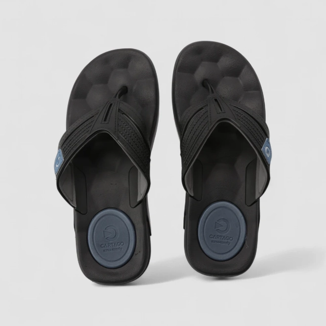 Chinelo Masculino Cartago Conforto Tira Grossa Preto