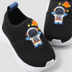 Slip On Bebê Vertus Astronauta Preto