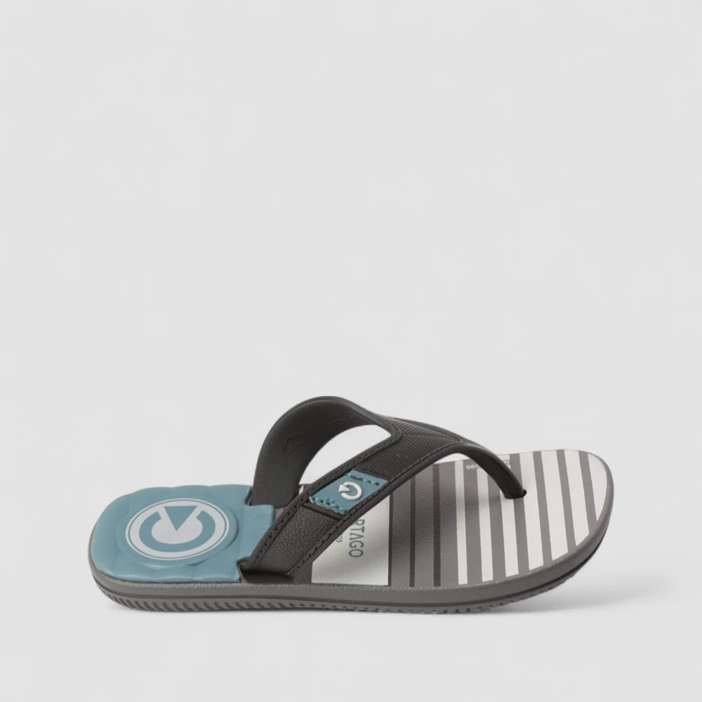 Chinelo Infantil Cartago Dakar Listrado Preto