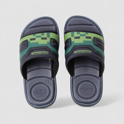 Slide Infantil Grendene Kids Minecraft Marinho