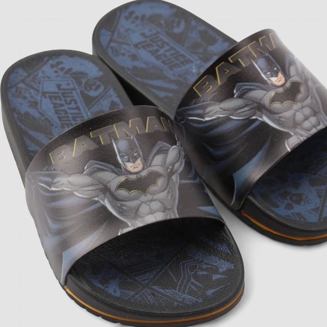 Slide Infantil Grendene Kids Batman Preto