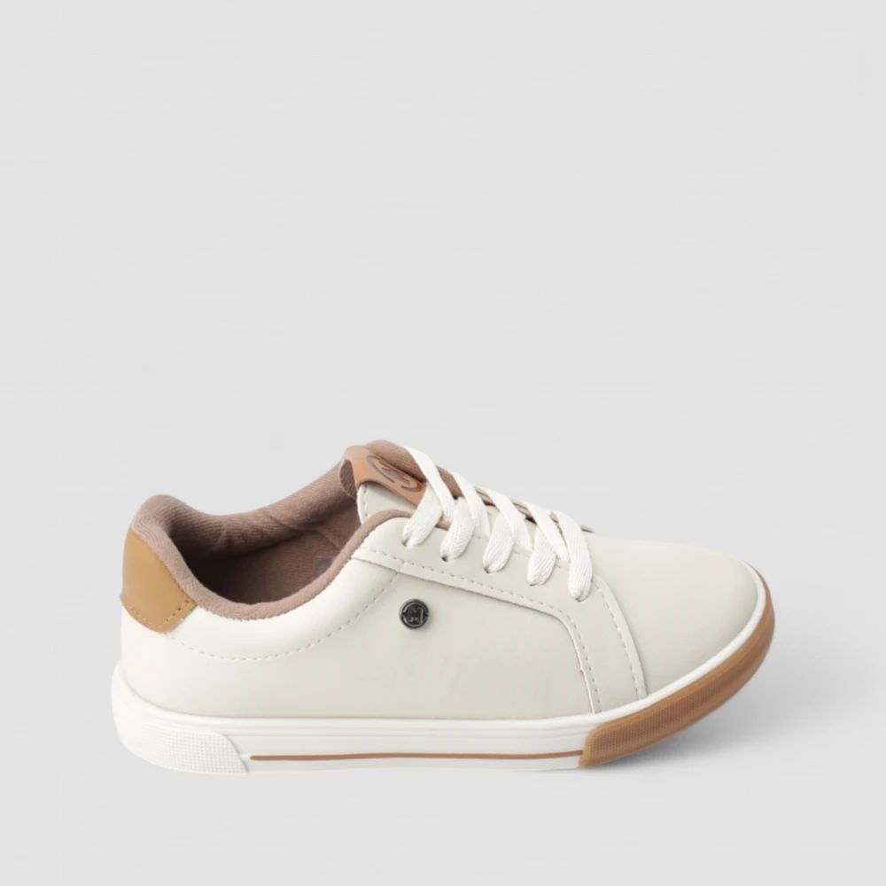 Tênis Casual Infantil Molekinho Off White