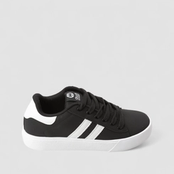 Tênis Casual Masculino Ollie Originals Nobuck Listras Preto