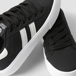 Tênis Casual Masculino Ollie Originals Nobuck Listras Preto