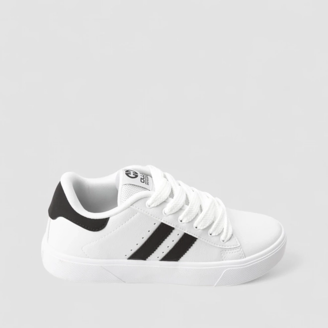 Tênis Casual Masculino Ollie Originals Listras Branco