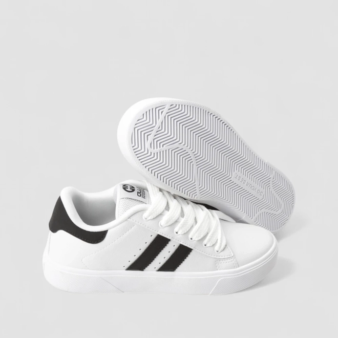 Tênis Casual Masculino Ollie Originals Listras Branco