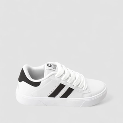 Tênis Casual Masculino Ollie Originals Listras Branco