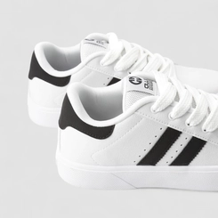 Tênis Casual Masculino Ollie Originals Listras Branco