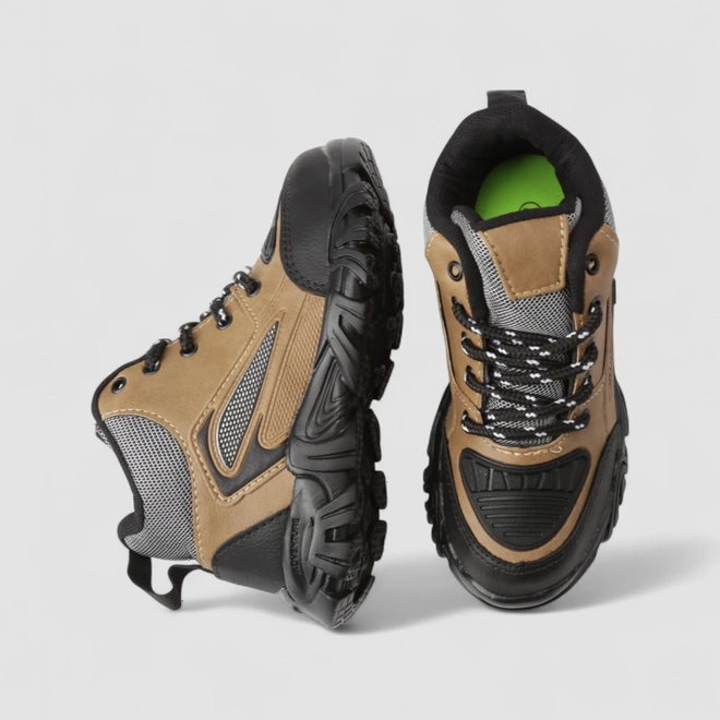Coturno Infantil Vertus Adventure Mesh Marrom Preto