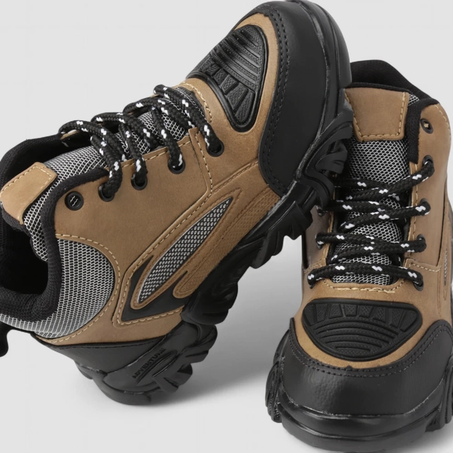 Coturno Infantil Vertus Adventure Mesh Marrom Preto