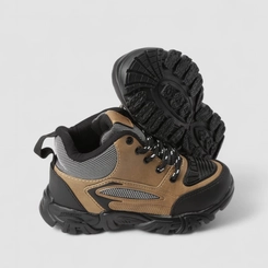 Coturno Infantil Vertus Adventure Mesh Marrom Preto