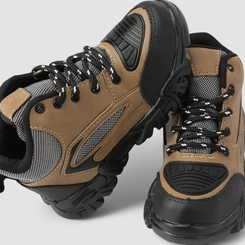 Coturno Infantil Vertus Adventure Mesh Marrom Preto