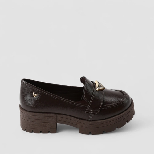 Mocassim Feminino Mississipi Plataforma Fivela Marrom