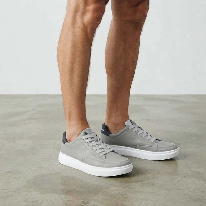 Sapatênis Masculino Pegada Original Elástico Cinza