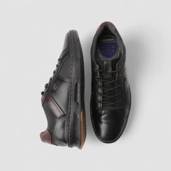 Sapatênis Masculino Pegada Couro Elástico Preto