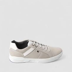 Sapatênis Masculino Pegada Silver Original Em Couro Cinza