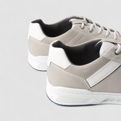Sapatênis Masculino Pegada Silver Original Em Couro Cinza