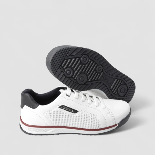 Sapatênis Masculino Pegada Original Em Couro Branco